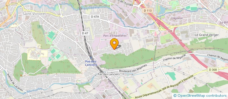 localisation de l'entreprise MONSIEUR MARC AULIGINE  SAINT-VICTORET