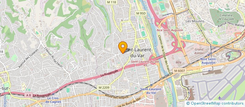 localisation de l'entreprise MONSIEUR MARC-AURELE ANDREANI  CAGNES-SUR-MER