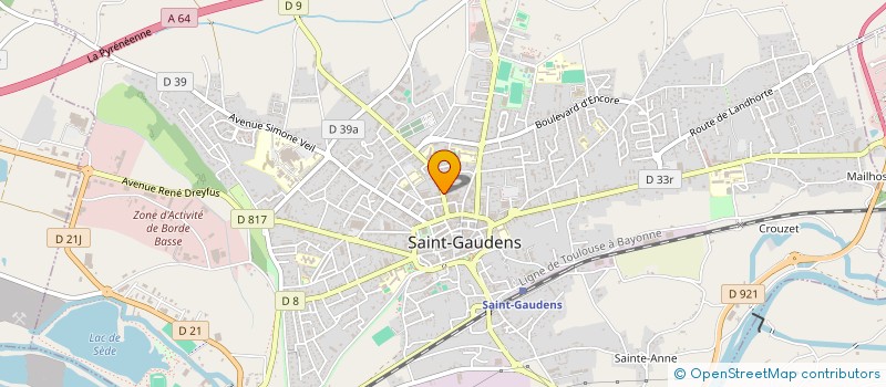 localisation de l'entreprise MONSIEUR MARC AUTHIER à SAINT-GAUDENS
