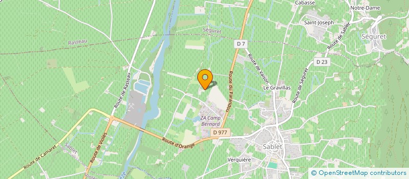 localisation de l'entreprise MONSIEUR MARC AUTRAN  SABLET