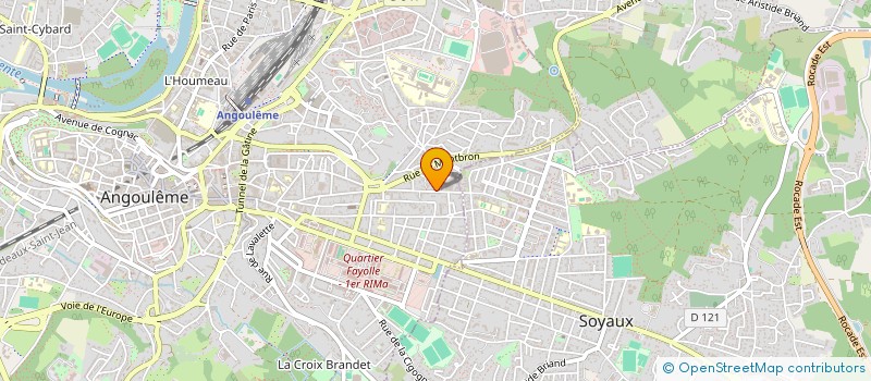 localisation de l'entreprise MONSIEUR MARC AYMARD à ANGOULEME