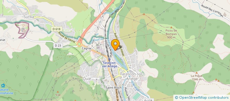 localisation de l'entreprise MONSIEUR MARC BAILLEUX à TARASCON-SUR-ARIEGE