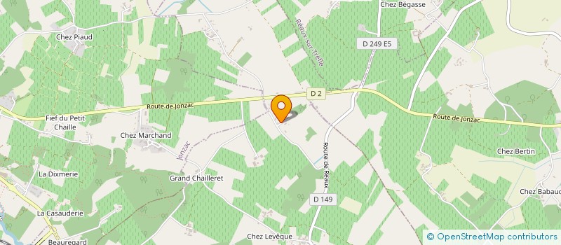 localisation de l'entreprise MONSIEUR MARC BAMAS à CHAMPAGNAC