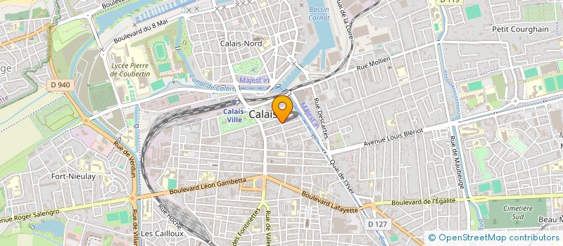 localisation de l'entreprise MONSIEUR MARC BAQUET  CALAIS