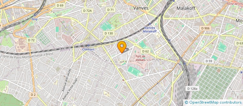 localisation de l'entreprise MONSIEUR MARC BARBELENET  MALAKOFF