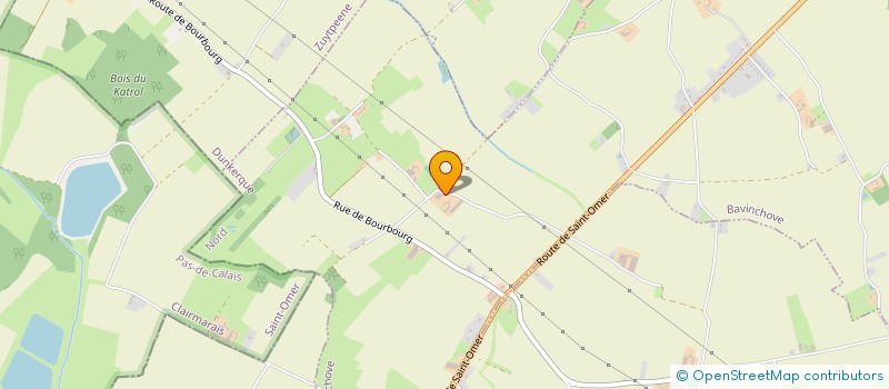 localisation de l'entreprise MONSIEUR MARC BARBIER  BAVINCHOVE