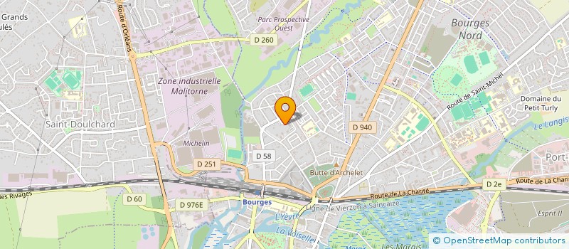 localisation de l'entreprise MONSIEUR MARC BARBIER  BOURGES