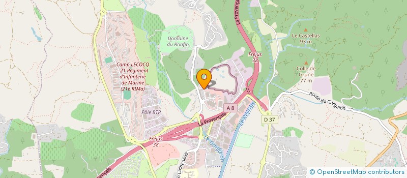 localisation de l'entreprise MONSIEUR MARC BARGAS à FREJUS