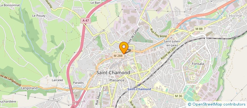 localisation de l'entreprise MONSIEUR MARC BARIOL  SAINT-CHAMOND