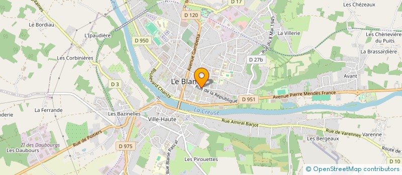 localisation de l'entreprise MONSIEUR MARC BARNABE à LE BLANC
