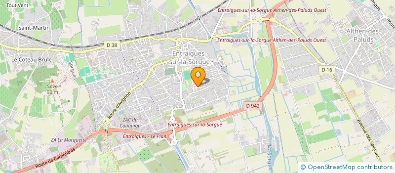 localisation de l'entreprise MONSIEUR MARC BARTHELEMY à ENTRAIGUES-SUR-LA-SORGUE