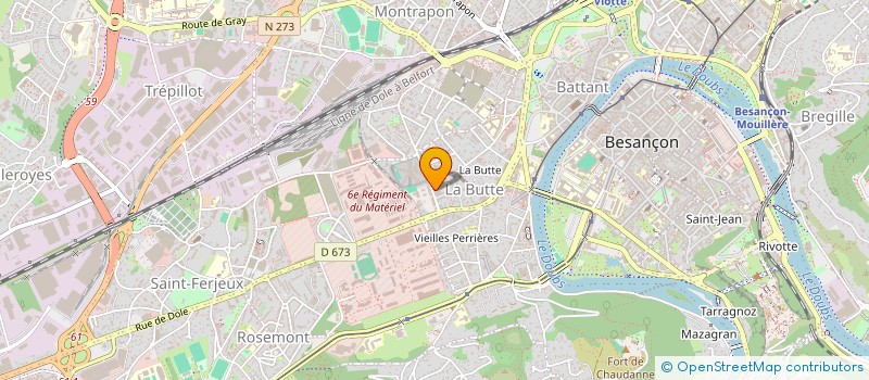 localisation de l'entreprise MONSIEUR MARC BASSINET à BESANCON