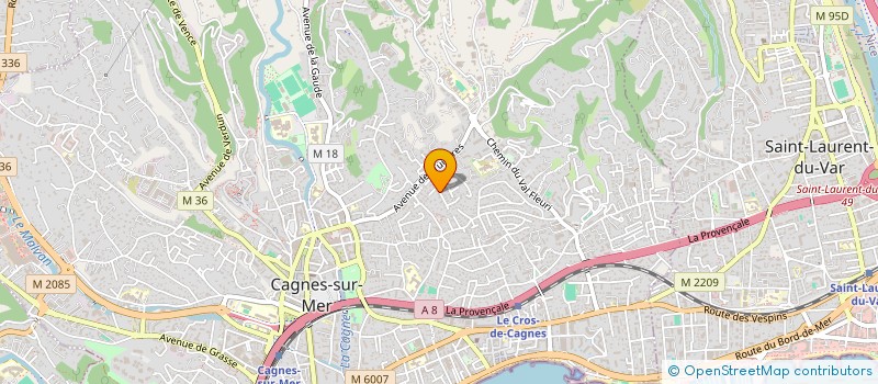 localisation de l'entreprise MONSIEUR MARC BASSINI à CAGNES-SUR-MER
