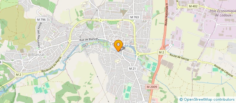 localisation de l'entreprise MONSIEUR MARC BASSOT  CEBAZAT