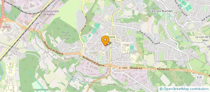 localisation de l'entreprise MONSIEUR MARC BATICLE à ANGOULEME