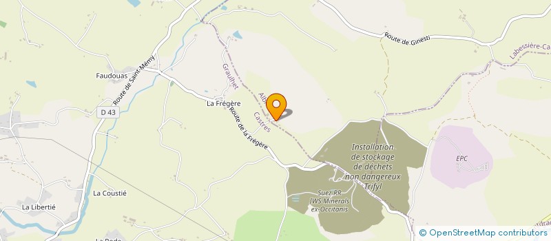 localisation de l'entreprise MONSIEUR MARC BATIGNE  LABESSIERE-CANDEIL