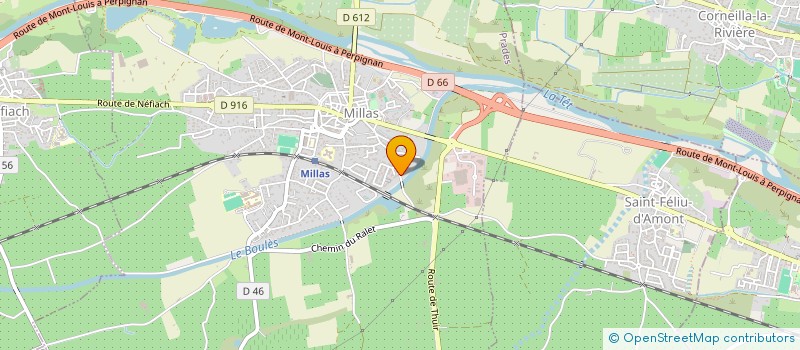 localisation de l'entreprise MONSIEUR MARC BATIGNE  MILLAS