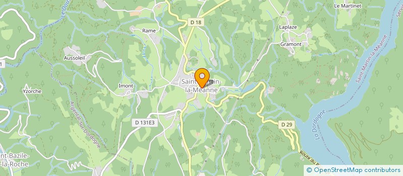 localisation de l'entreprise MONSIEUR MARC BATISSE  ARGENTAT-SUR-DORDOGNE