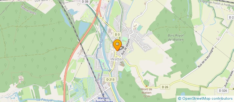 localisation de l'entreprise MONSIEUR MARC BATTEZ  WATTEN