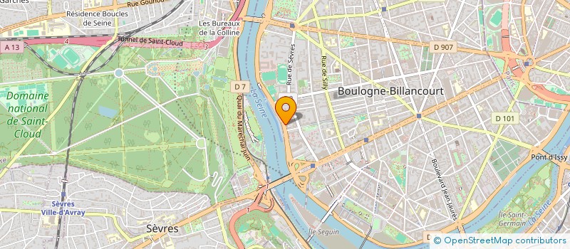 localisation de l'entreprise MONSIEUR MARC BAUCHE à BOULOGNE-BILLANCOURT