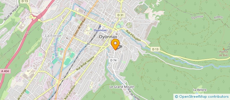 localisation de l'entreprise MONSIEUR MARC BAUDIER à OYONNAX