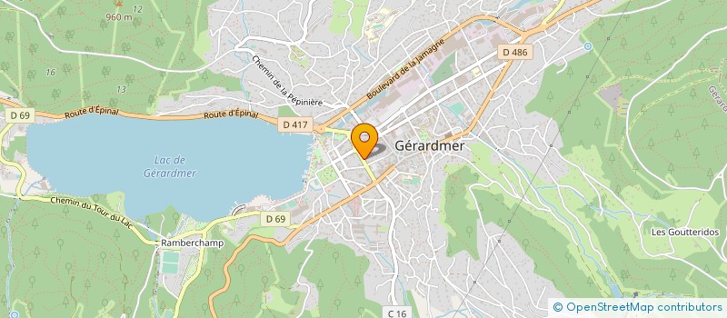 localisation de l'entreprise MONSIEUR MARC BAUDOIN à GERARDMER