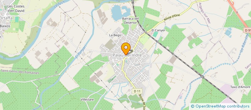 localisation de l'entreprise MONSIEUR MARC BAUDOUX à PALAU-DEL-VIDRE