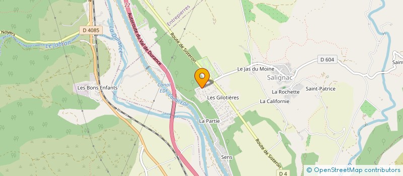 localisation de l'entreprise MONSIEUR MARC BAUDRAND  SALIGNAC