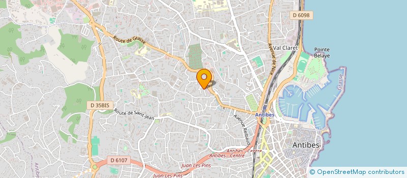 localisation de l'entreprise MONSIEUR MARC BAUDUIN  ANTIBES