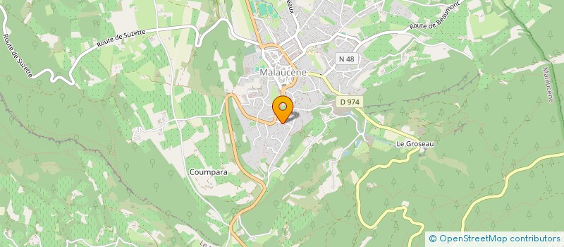 localisation de l'entreprise MONSIEUR MARC BAUME  MALAUCENE