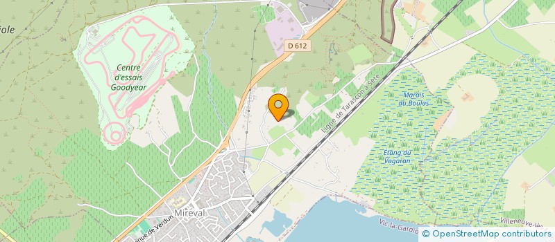 localisation de l'entreprise MONSIEUR MARC BAYLE  MIREVAL