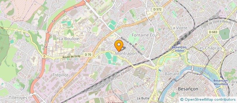 localisation de l'entreprise MONSIEUR MARC BAZAILLE à BESANCON