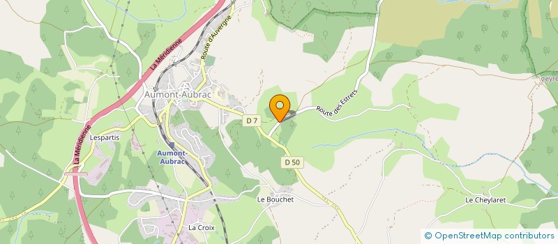 localisation de l'entreprise MONSIEUR MARC BAZALGETTE  PEYRE EN AUBRAC