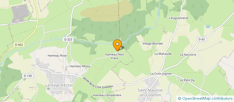 localisation de l'entreprise MONSIEUR MARC BAZIRE  LA HAYE-D'ECTOT