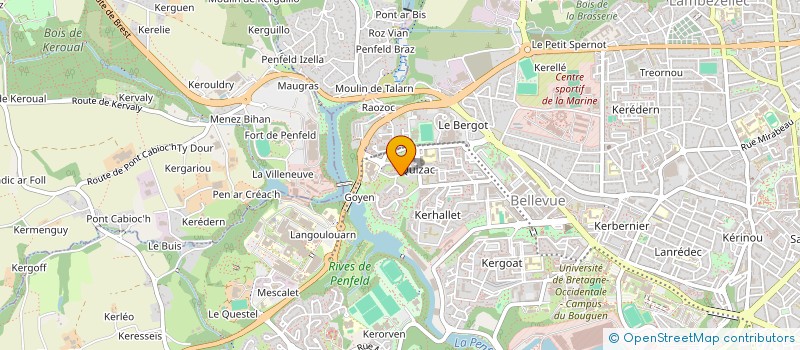 localisation de l'entreprise MONSIEUR MARC BEAUJEAN à BREST