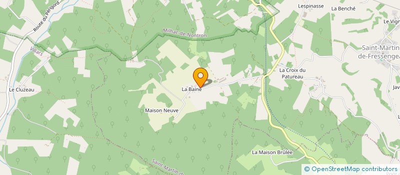 localisation de l'entreprise MONSIEUR MARC BECRET  SAINT-MARTIN-DE-FRESSENGEAS