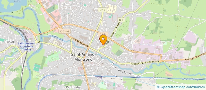 localisation de l'entreprise MONSIEUR MARC BEGUE  SAINT-AMAND-MONTROND