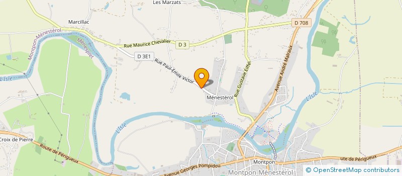 localisation de l'entreprise MONSIEUR MARC BELLANGER  MONTPON-MENESTEROL