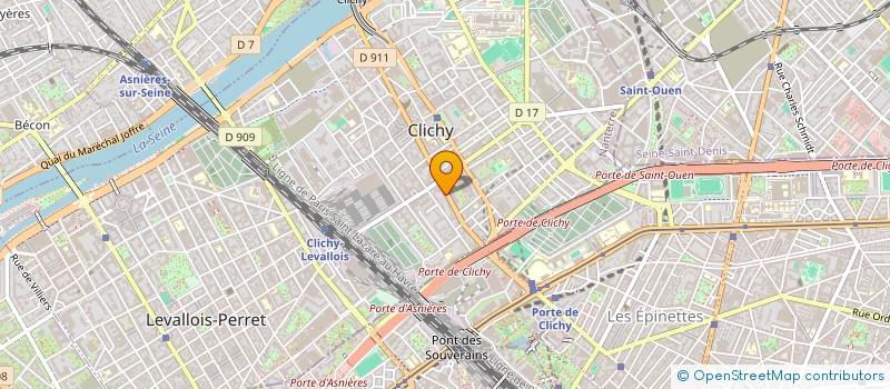localisation de l'entreprise MONSIEUR MARC BELLANTONIO à CLICHY