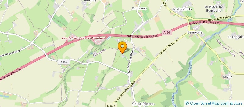 localisation de l'entreprise MONSIEUR MARC BELLENGER  SOULEUVRE EN BOCAGE