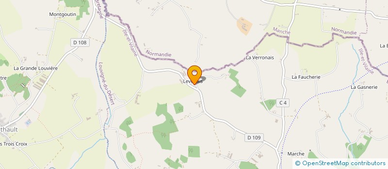 localisation de l'entreprise MONSIEUR MARC BELLEVRAT  LE FERRE