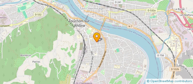 localisation de l'entreprise MONSIEUR MARC BELLIN à TOURNON-SUR-RHONE