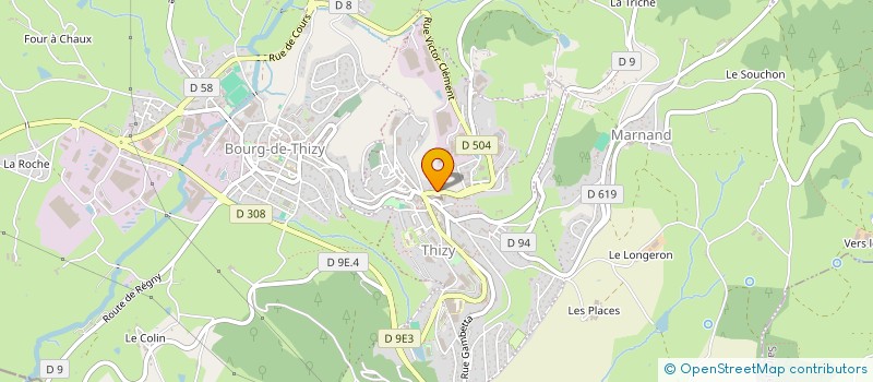 localisation de l'entreprise MONSIEUR MARC BELLIONNET  THIZY-LES-BOURGS