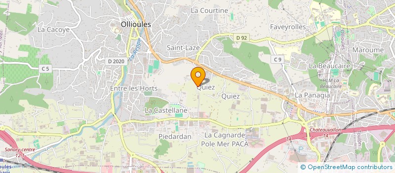 localisation de l'entreprise MONSIEUR MARC BENEVENTI à OLLIOULES