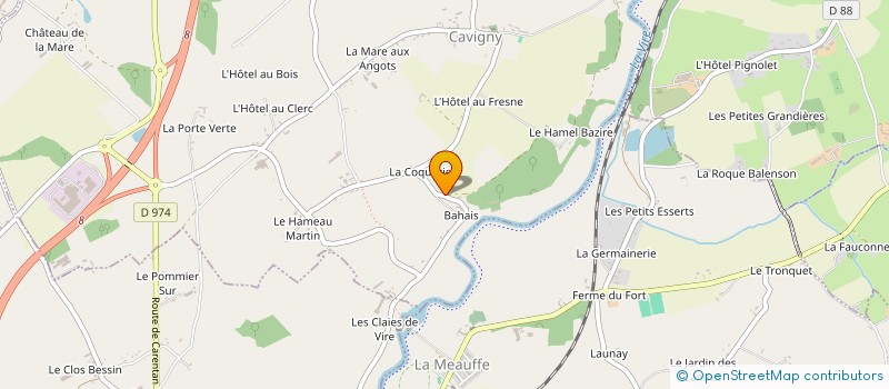 localisation de l'entreprise MONSIEUR MARC BEQUET  CAVIGNY