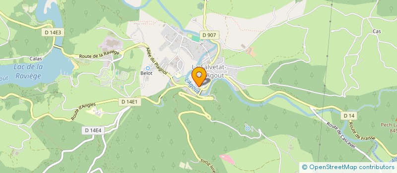 localisation de l'entreprise MONSIEUR MARC BERAL  LA SALVETAT-SUR-AGOUT