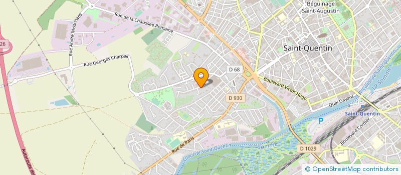 localisation de l'entreprise MONSIEUR MARC BERDAL à SAINT-QUENTIN
