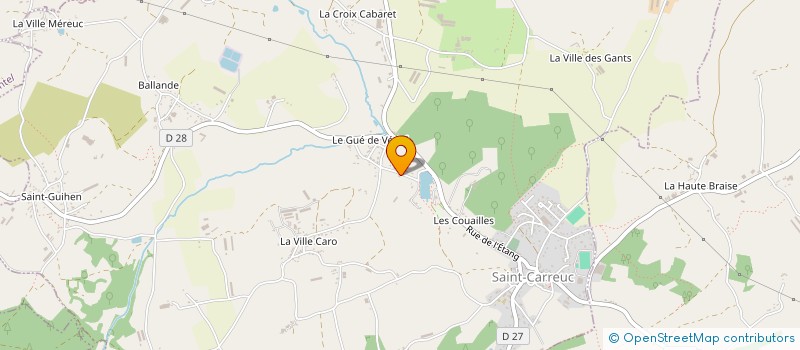 localisation de l'entreprise MONSIEUR MARC BERGERON à SAINT-CARREUC