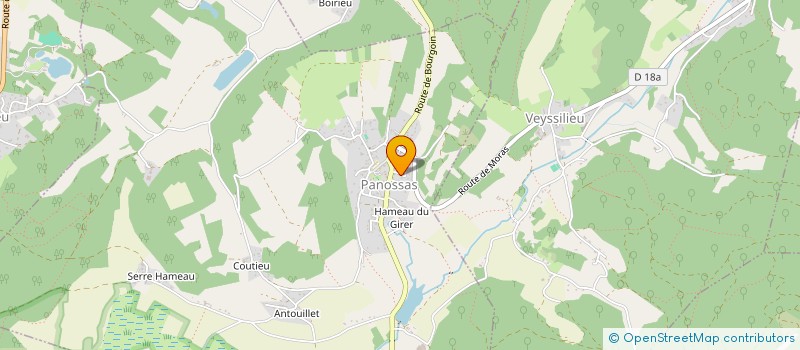 localisation de l'entreprise MONSIEUR MARC BERGERON  PANOSSAS