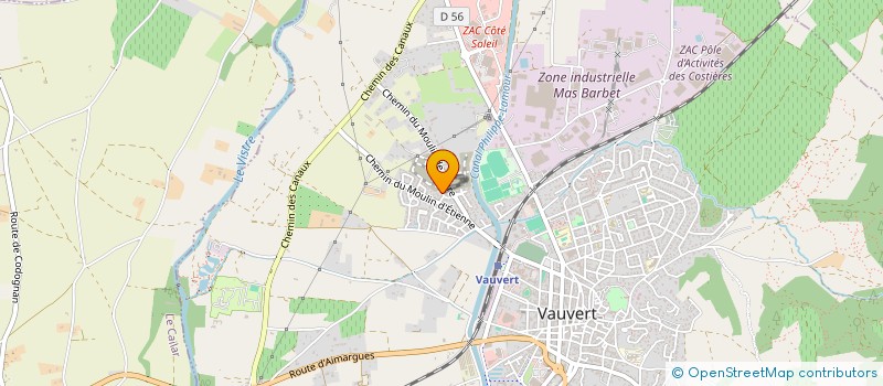 localisation de l'entreprise MONSIEUR MARC BERIOUX  VAUVERT